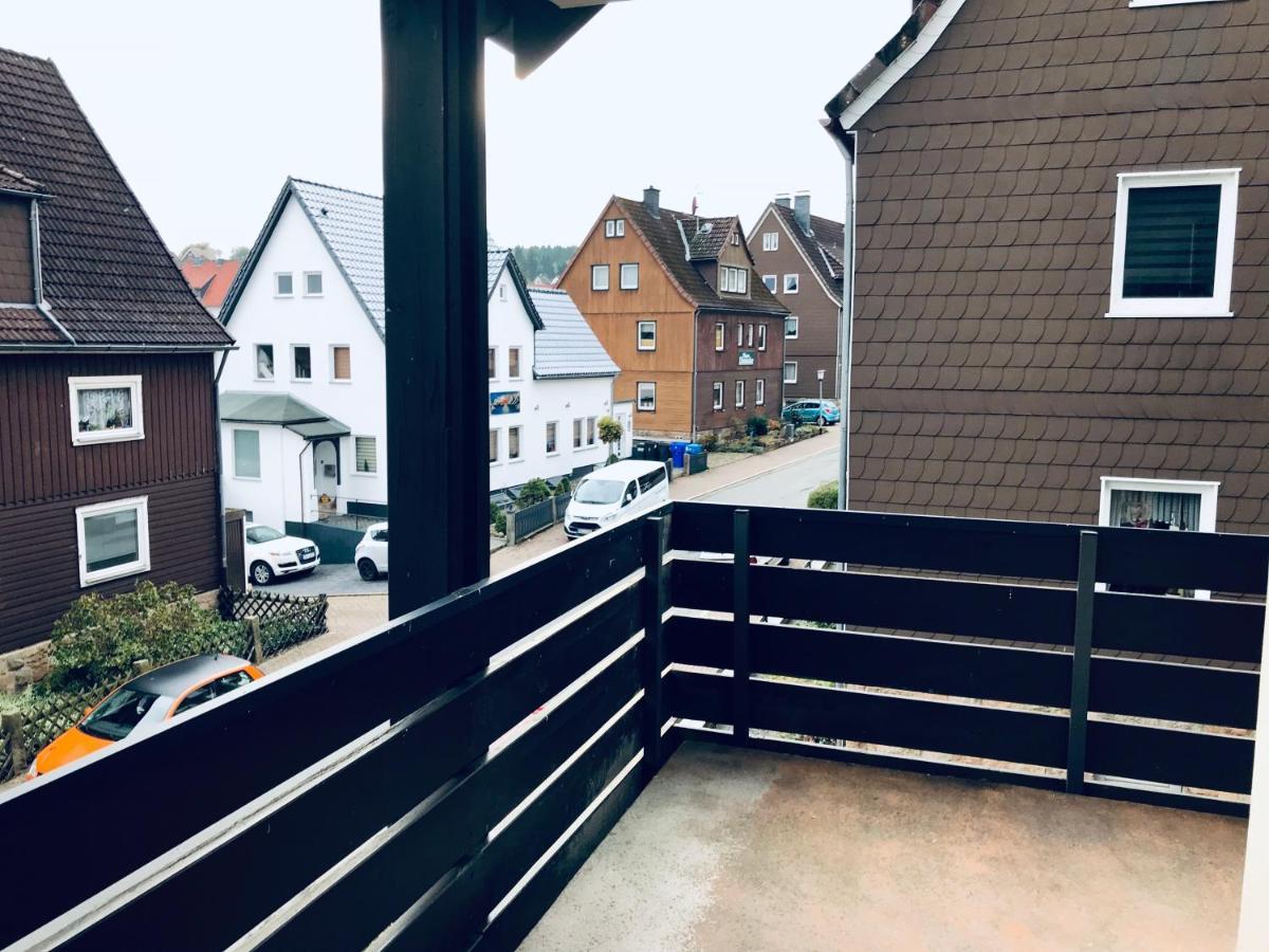 Grosse Wohnung - Kamin - Balkon - Boxspringbett - Skiwiese Braunlage Exteriör bild