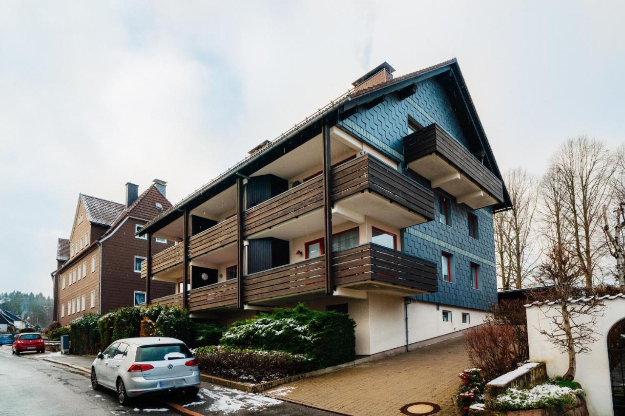 Grosse Wohnung - Kamin - Balkon - Boxspringbett - Skiwiese Braunlage Exteriör bild